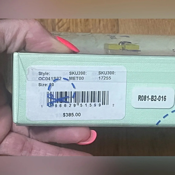 OFF-WHITE Arrow Play Ring In Silver Green - Picture 8 of 11